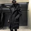Winter Large Collar Men's Parka Down Jacket Men's Mid Length Thickened Warm White Duck Down Men's And Women's Outerwear