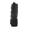 Gdgydh Rivetti sexy Stivali Demoia neri Stivali da donna con decorazione in metallo Piattaforma Tacchi gotici con fibbia a pipistrello Stivaletti da donna Taglie forti