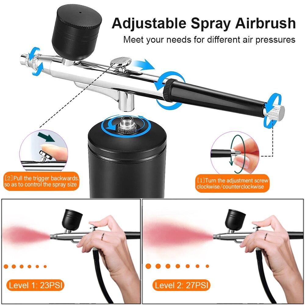 Black Oxygen Injection Device, Hand Held Electric Spray Gun, High Pressure, Nano Oxygen Injector, Household Spray, Beauty Instru