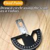 8/12 Inch Angle Gauge Adjustable Angle Plate Goniometer Ruler  Construction Tools