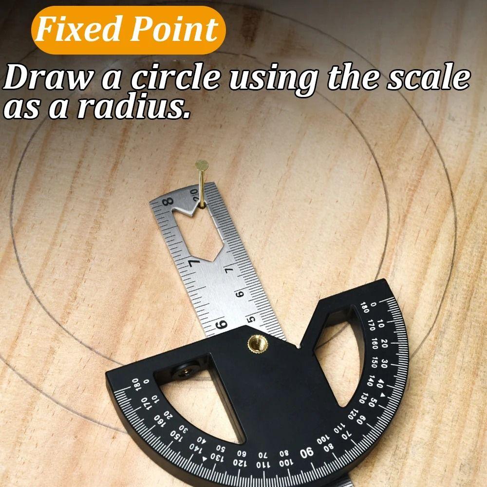 8/12 Inch Angle Ruler Protractor 180 ° Multi-angle Measurement Tools Angle Gauge  Scribing Tool