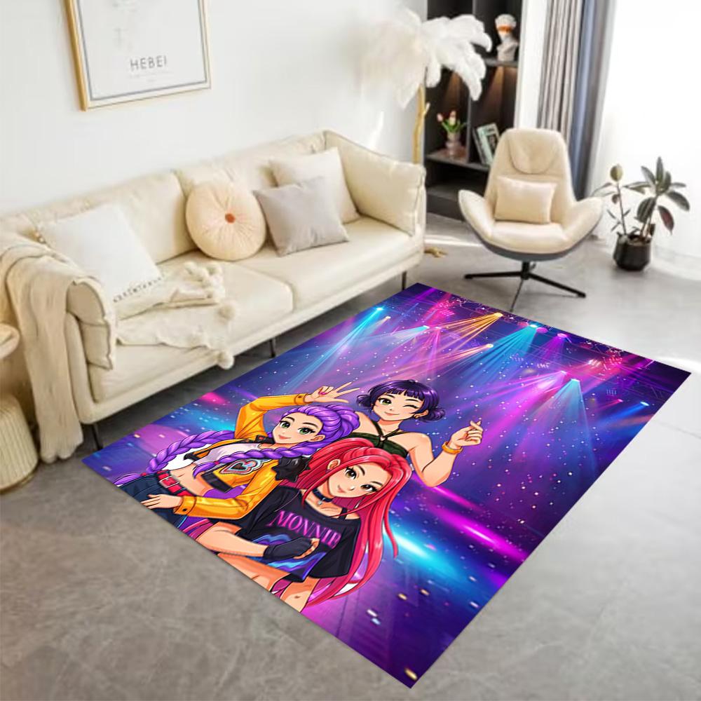 Galactic Glamour Squad Area Rug Suitable for Hallway Dormitory Decorate room Game Room Antislip Carpet Anime Office Decor Spiritual Gift