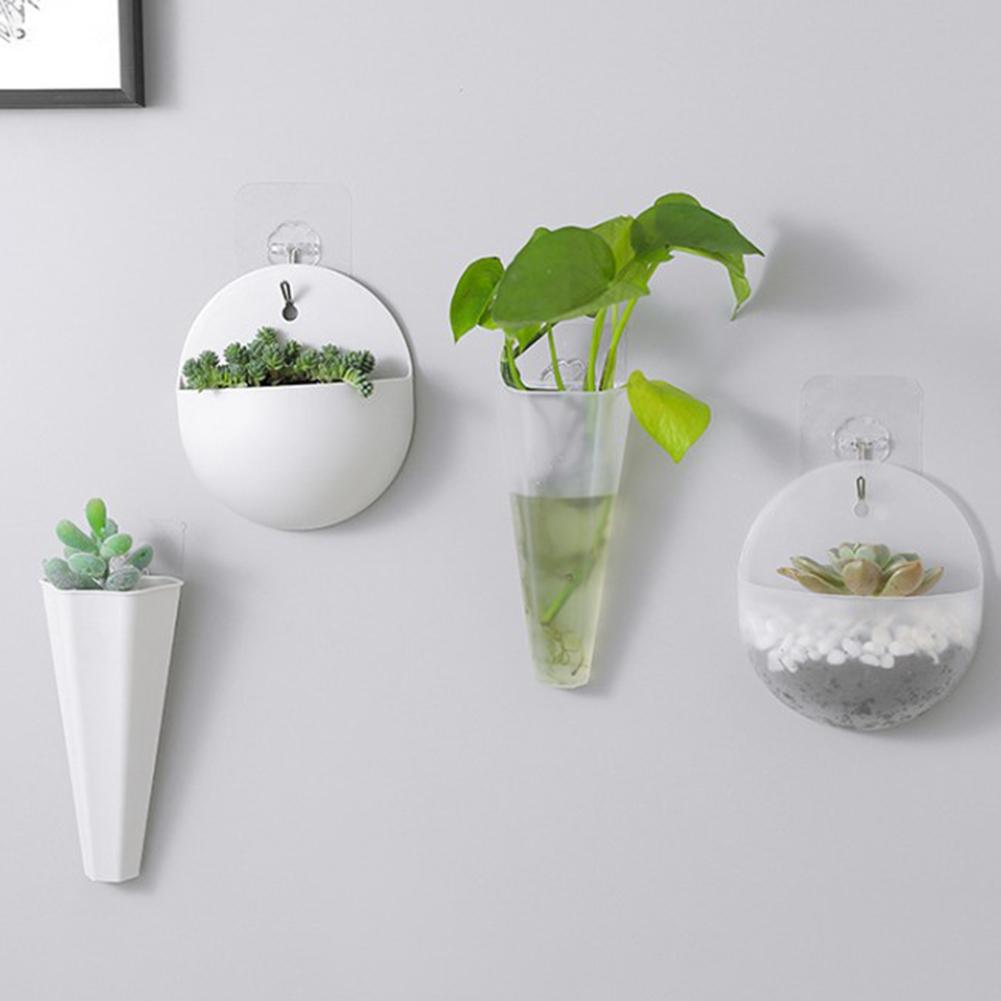 Flower Pots Plant Vase Organizer Pots Storage Transparent