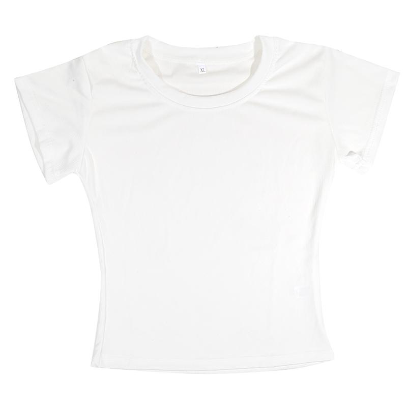 

Женский сексуальный летний укороченный топ с круглым вырезом, модная повседневная облегающая футболка, короткая облегающая базовая рубашка для тренировок L белый