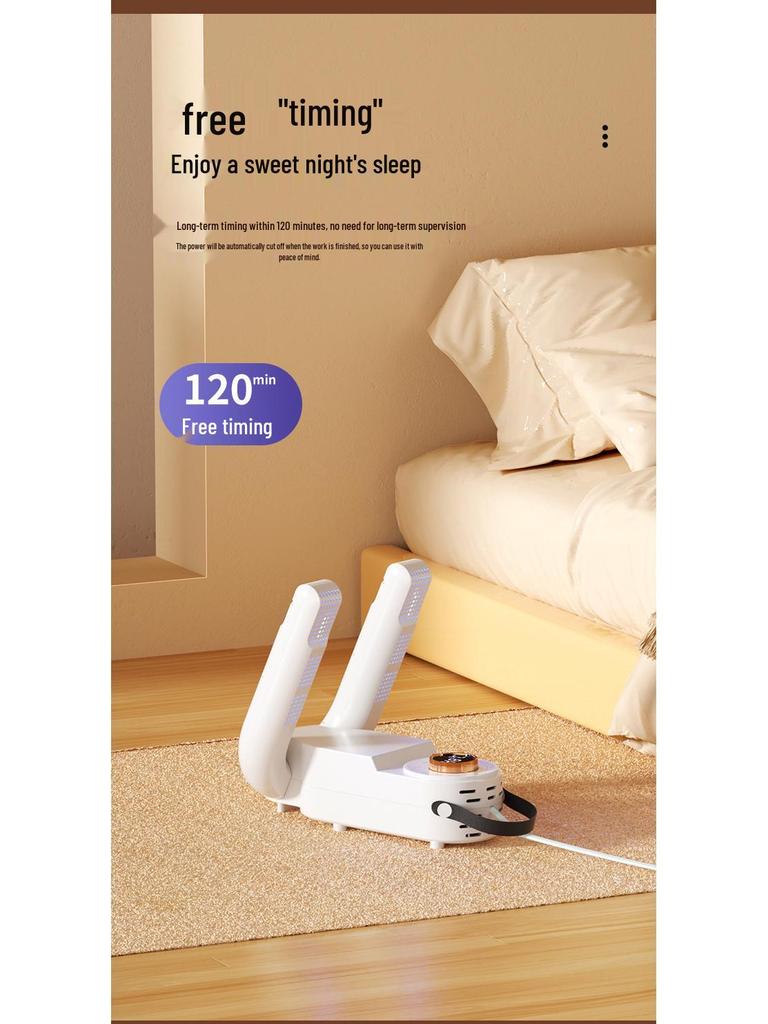 Portable Multifunctional Shoe Dryer: Quick-Drying, Warm Air, Sterilizing & Deodorizing.