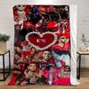 Anuel Aa Blanket Bed Blankets Characters Fluffy Plaid Beach Towel Interior for Home Luxury Bedding Throw Knee Soft Nap King Size