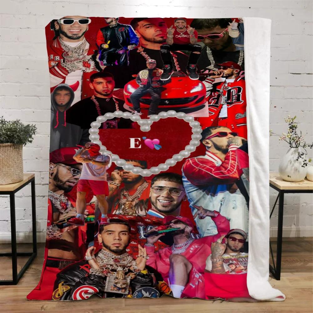Anuel Aa Blanket Bed Blankets Characters Fluffy Plaid Beach Towel Interior for Home Luxury Bedding Throw Knee Soft Nap King Size