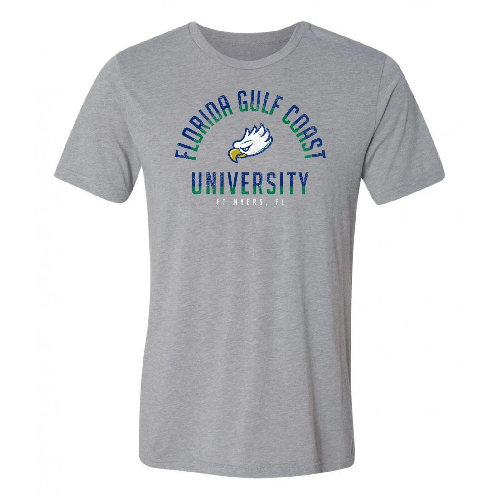 Florida Gulf Coast University Division Arch Triblend T Shirt - Athletic Grey XL