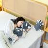 Schnauzer Plush Toy Simulation Lying Down Dog Table with Doll Doll Cute Puppy Children Sleeping Throw Pillow