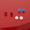 geegee rose formica earring - white