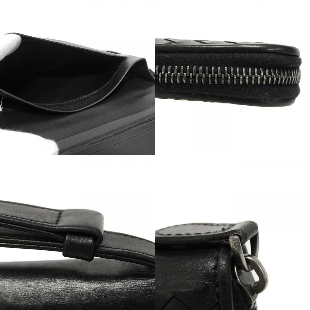 Used 11897 Organizer VN Document Case 169730 V4651 1000 7940 Black Travel Case Intrecciato Nero Men's from Japan