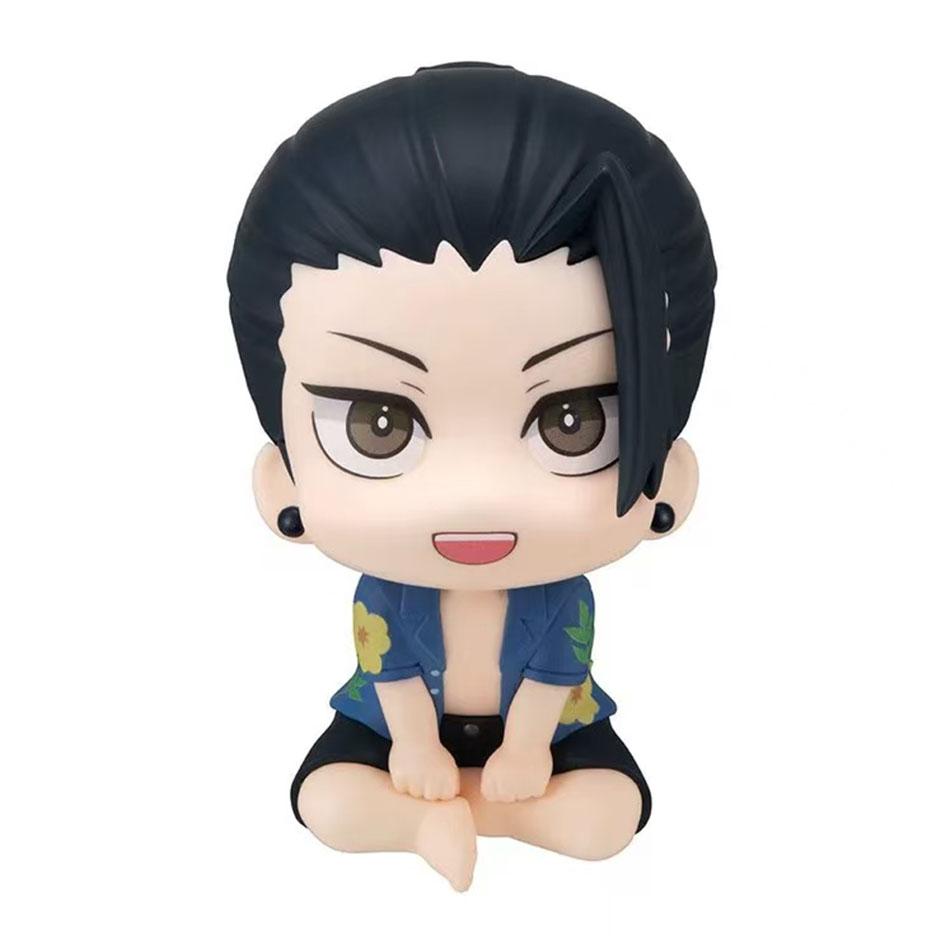 

12Cm Anime Jjk Figurine Summer Gojo Satoru Action Figures Pvc Small Edition Models Geto Suguru Figurine Jjk Beach Casual Wear Gifts