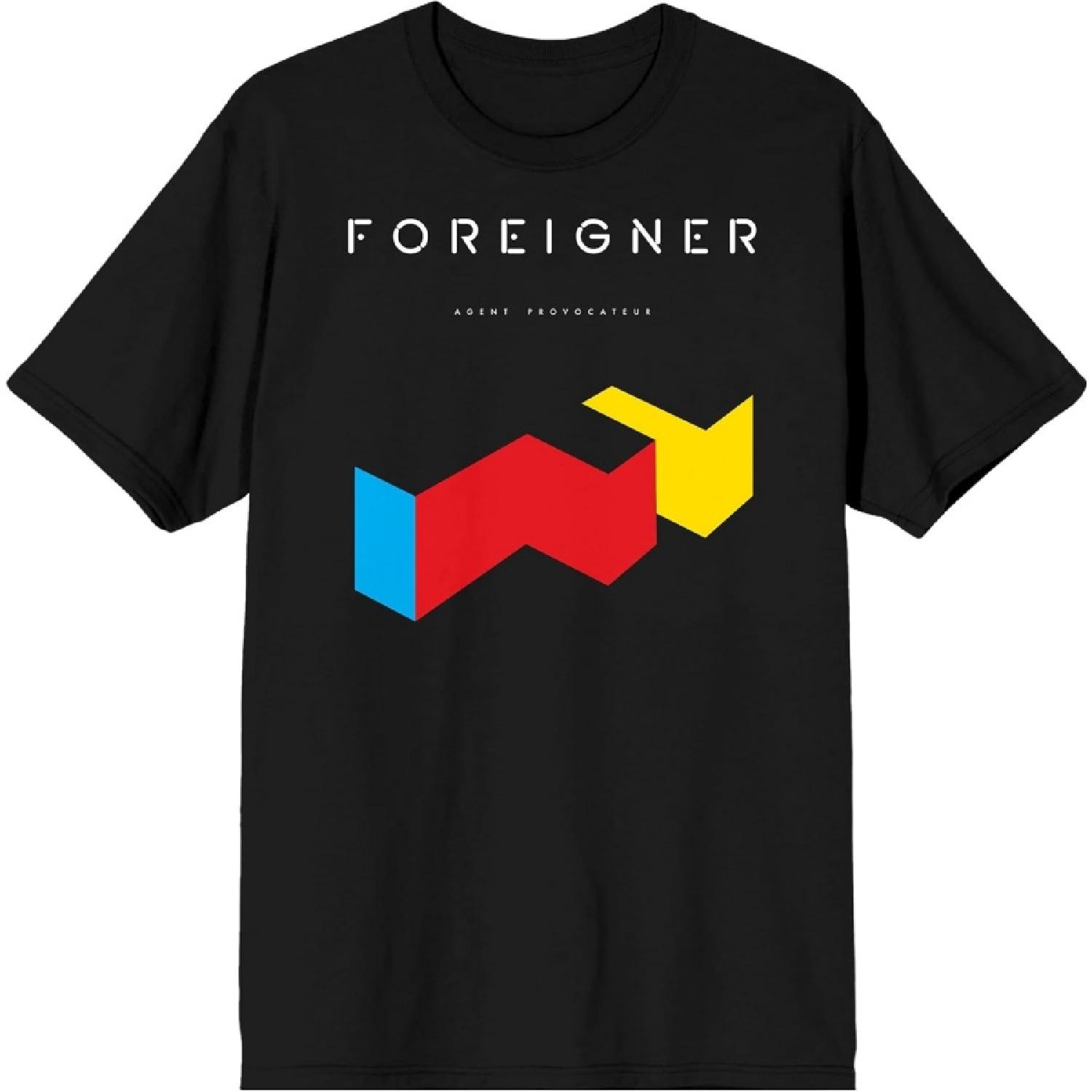 Foreigner Provocateur Album Art Crew Neck Short Sleeve Men s Black T-shirt S разноцветный
