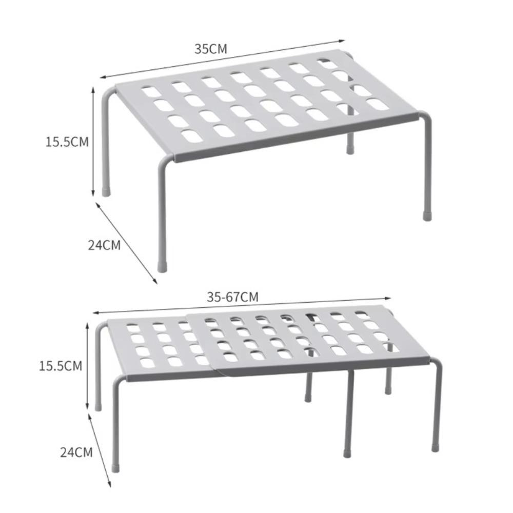 Condiment Storage Adjustable Kitchen Storage Rack Kitchenware Spice Rack Storage Shelf
