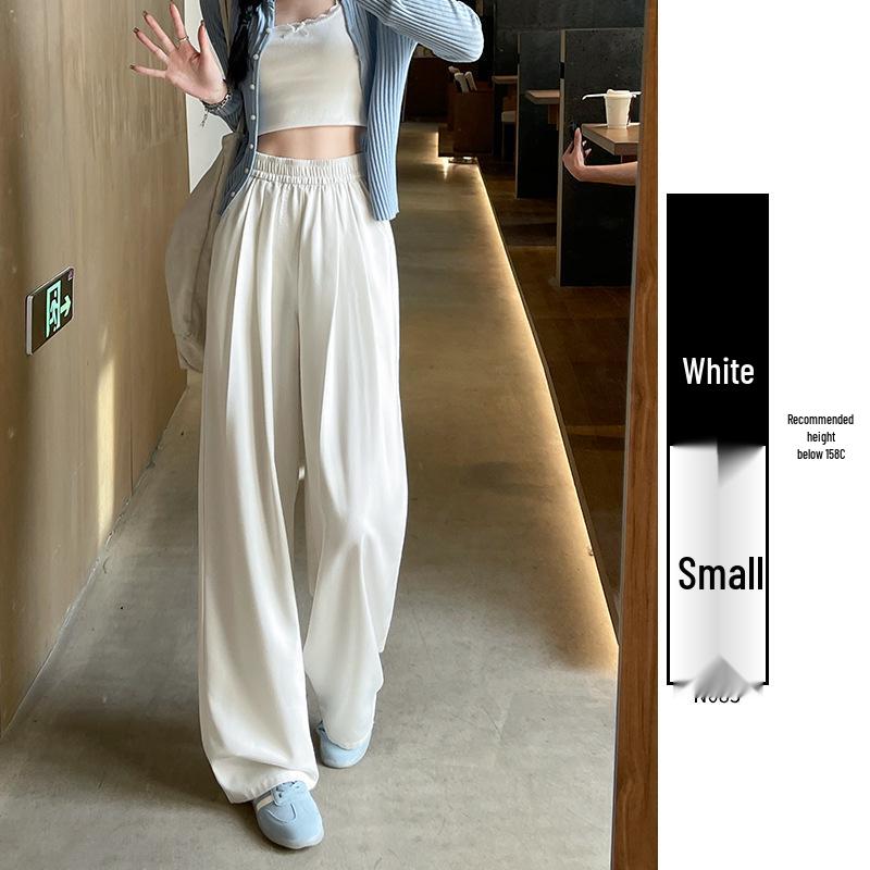 Women's Blue Wide-Leg Drape Jeans