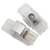 2Pcs LED Car Door Projector GT Emblem Welcome Light For Peugeot 307 RCZ 508 408 206 306 207 406 5008 607 807 1007 Line Accessory