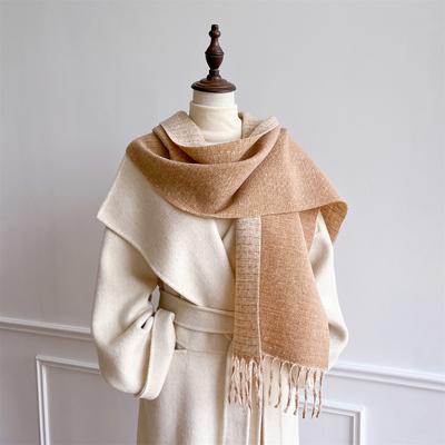 Design Floral bedruckter Kaschmirschal Frauen Winter Pashmina Schals und Tücher Dicke warme Bufanda Stolen Decke Luxus