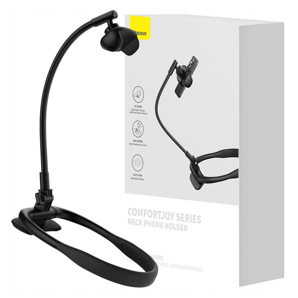 Baseus Comfortjoy Neck Holder For Phone (Black)