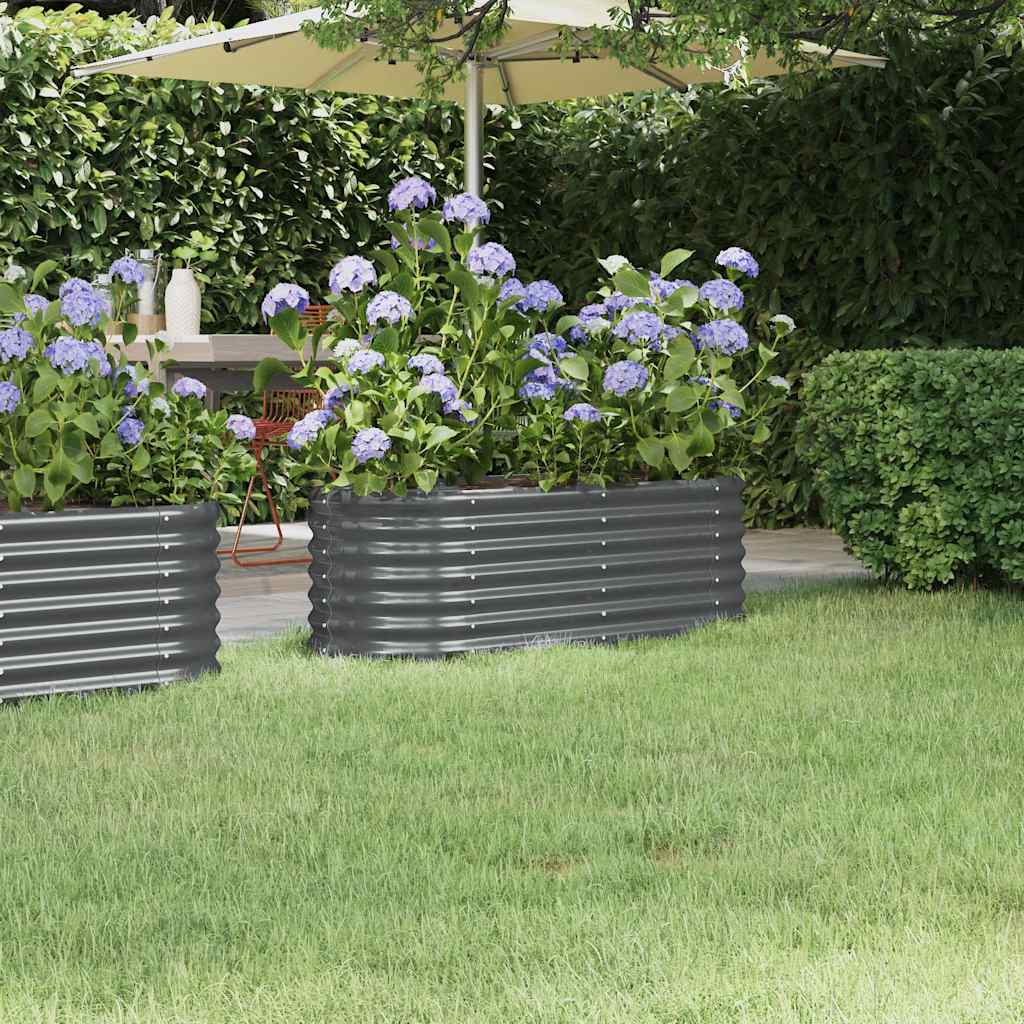 Vidaxl Podwyższona Donica, Stal Malowana Proszkowo 114X40X36 Cm