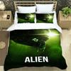 Set Biancheria da Letto Alieno Stampa 3D, Copripiumino Piumone Set Letto Coperta Trapuntata Federa, Taglia King Queen Twin Bambini Ragazze Adulti