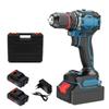 21V Dual-Speed Handheld Electric Drill with 10MM Lithium Battery & Bit Set