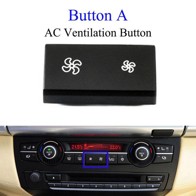 For BMW X5 X6 E70 E71 Car Dashboard Keys AUTO Radar Sensor Rear Cover Parking Trunk Switch Start Stop Button AC Vent Slider Tabs