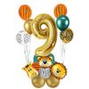 Forest Animals-Themed Aluminum Mold Digital Balloon Party Set for First Birthday Decorations