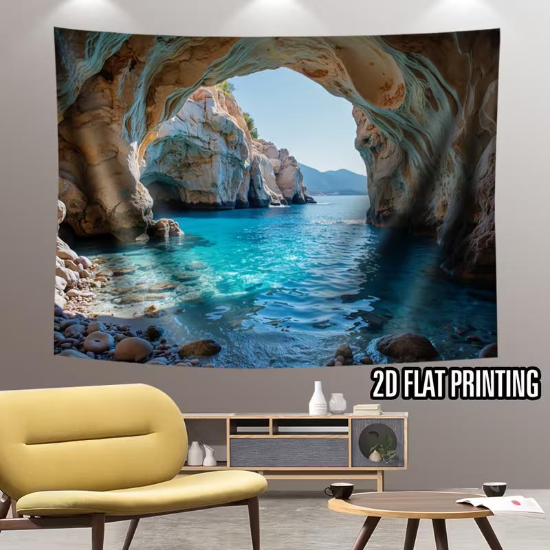 2D Ocean Cave Background for Nature Themed Events and Photoshoot