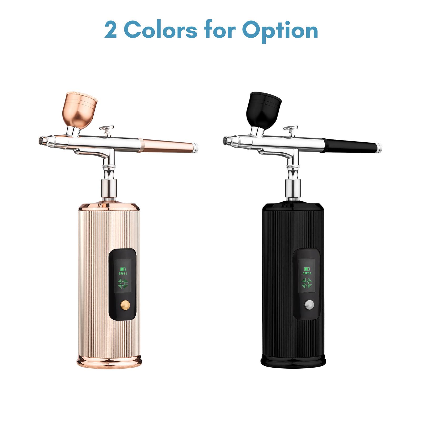 Portable brush Kit with Handheld Cordless Brush Pen with LCD Screen Dual-Action 3- Pressure Built-in Battery for Pai