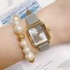 follow Sweatproof Rectangle Color Watch GY (Fragola) Watch, Strap, H02022S-1