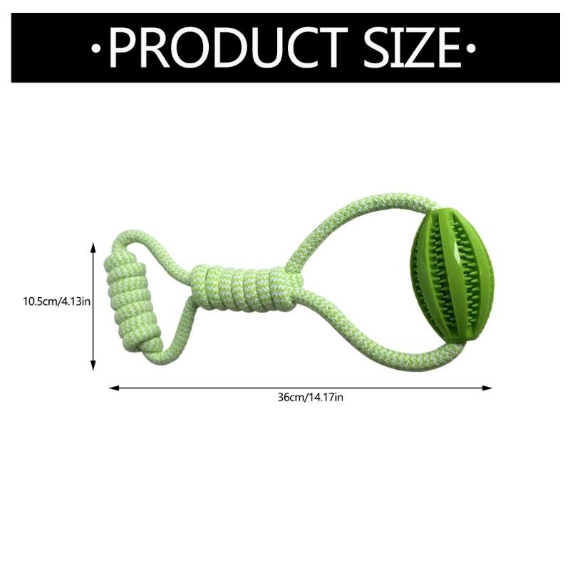 Pet Treat Dispenser Interactive Dog Chewing Toy Wear Resistant Cotton Rope Chewing Toy For Dog Puppy Teeth Health
