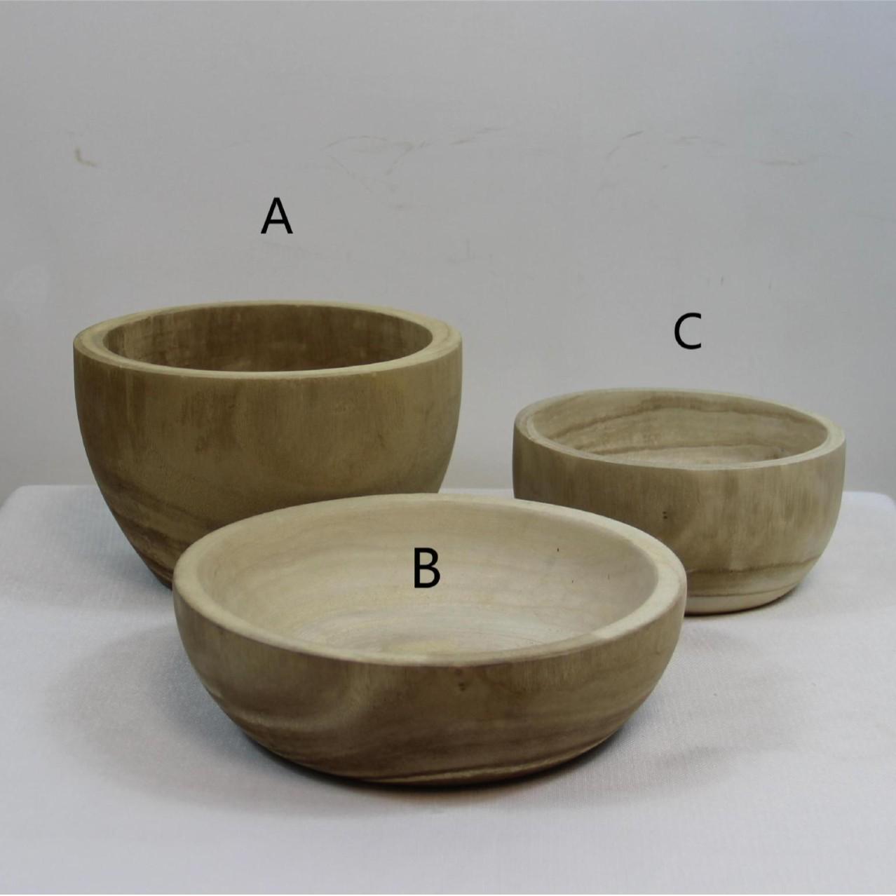 

Household paulownia wood disc, tray, storage tray, ornament and accessory tray, circular tray, fruit tray, wooden C18.5*18.5*9