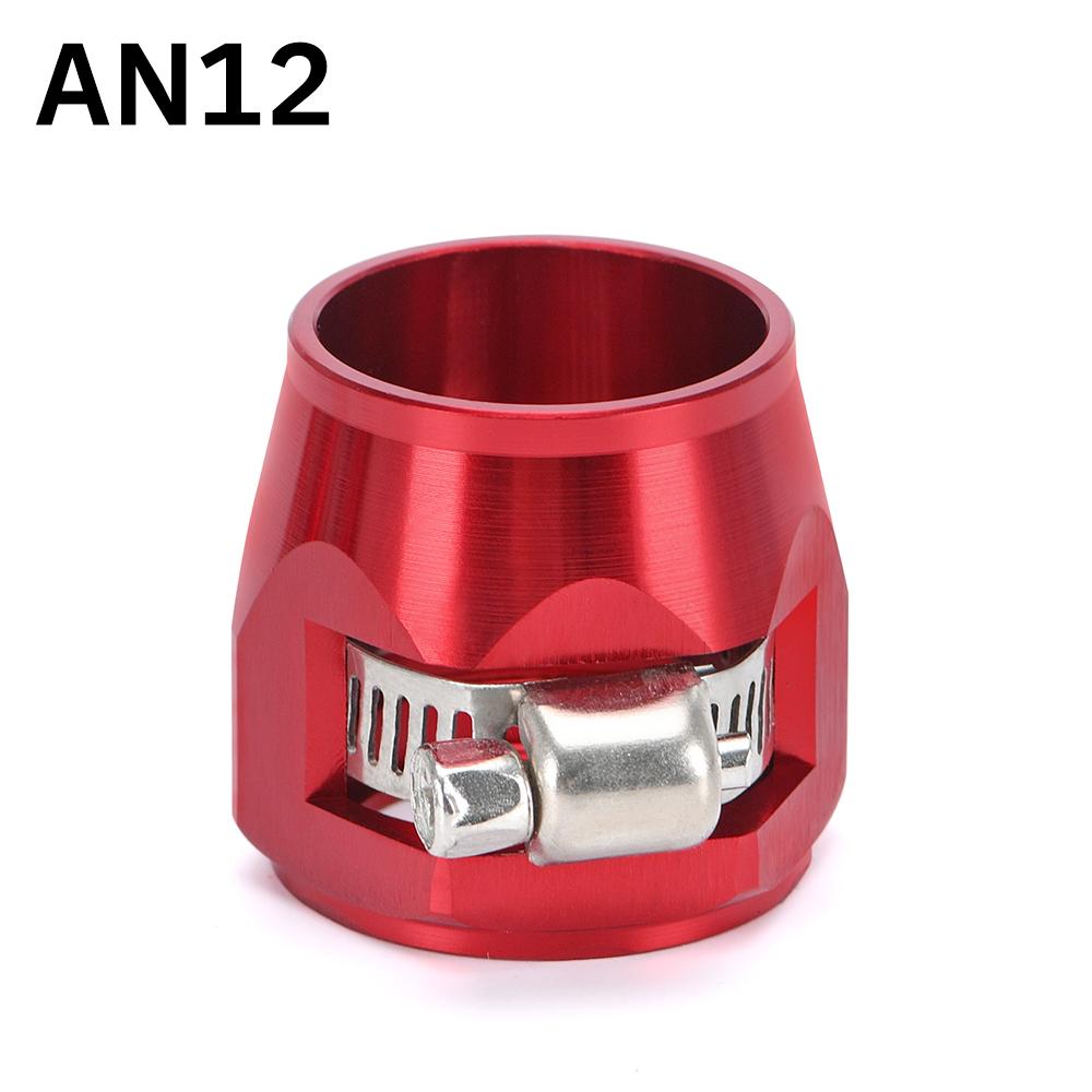 1pcs Hose Clamp AN4 AN6 AN8 AN10 AN12 Fuel Pipe Clip Oil Water Tube Hose Fittings Finisher Clamps Hex Finishers