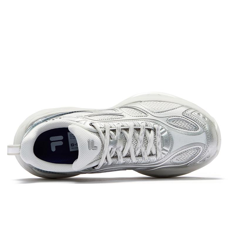 Fila Fusion Buzzard II Meteor Shoes Retro Fashion Low Top Casual Shoes Women Sneaker Gray White T12W521109FWA