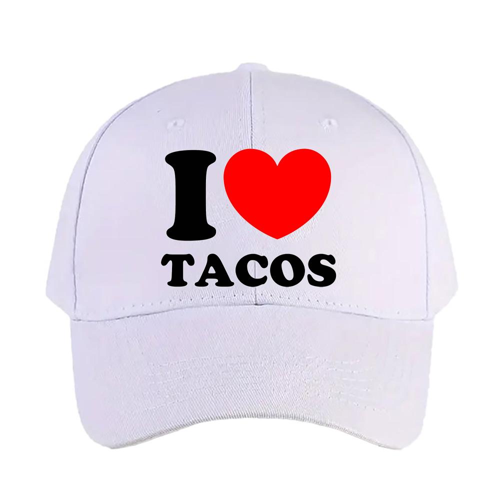 I Heart Tacos Cap summer woman Man Adult Hat Fashion Casual Adjustable Printed Baseball Caps Trucker Cap