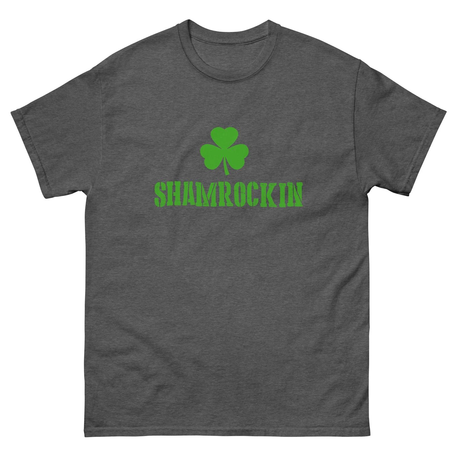 Shamrockin, Irish, Shamrock, St. Patrick s Day, Ireland, Unisex classic tee S