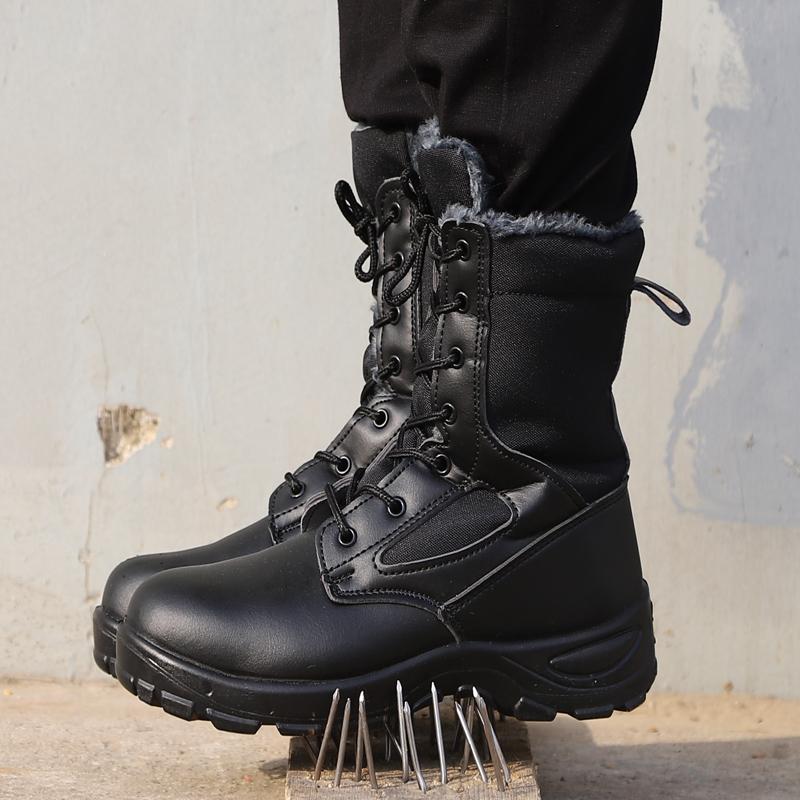 Men Work & Safety Boots Outdoor Boots Puncture-Proof work Shoes Anti-smash Desert Combat Boots Protective Shoes Steel Toe Boots