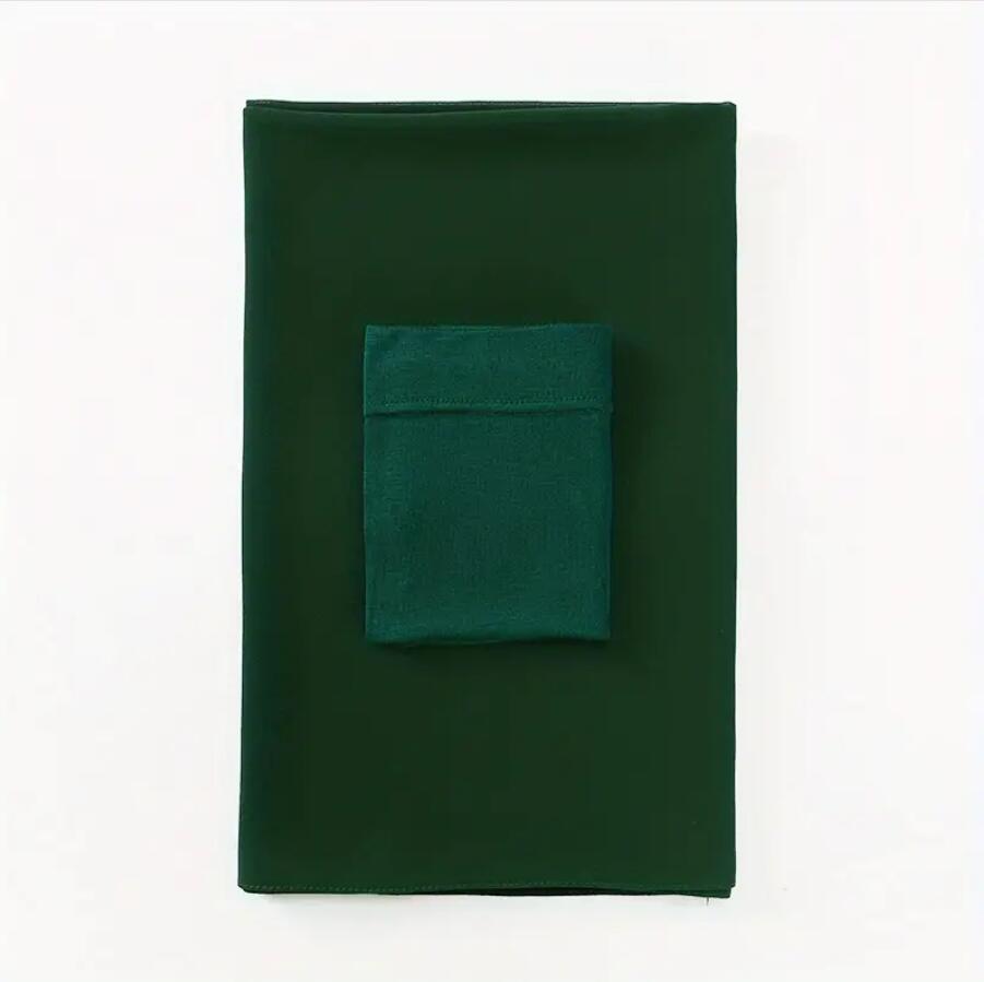 2Pcs Undercap Chiffon Hijab Scarf Set Thin Elastic Tube Head Cover Elegant Soft Cozy Breathable Sunscreen Bandana Combination