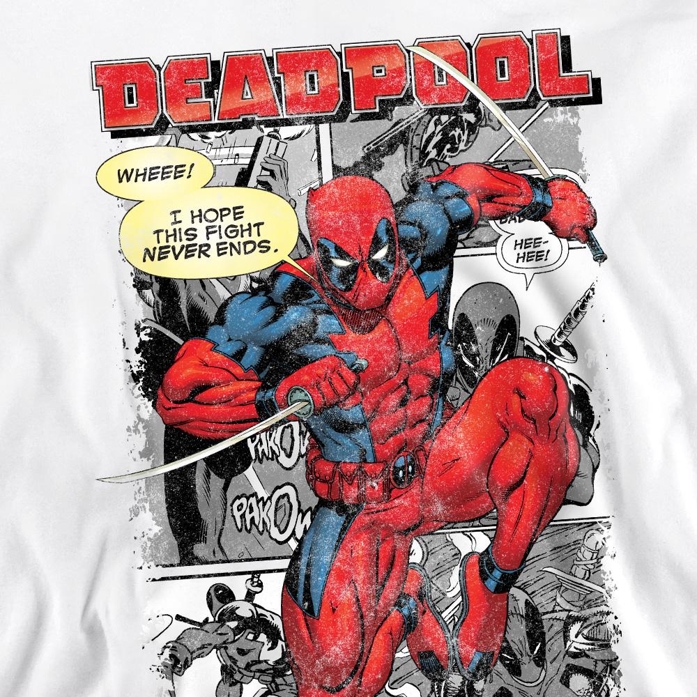 Deadpool Unisex Adult Comic Strip Sweatshirt