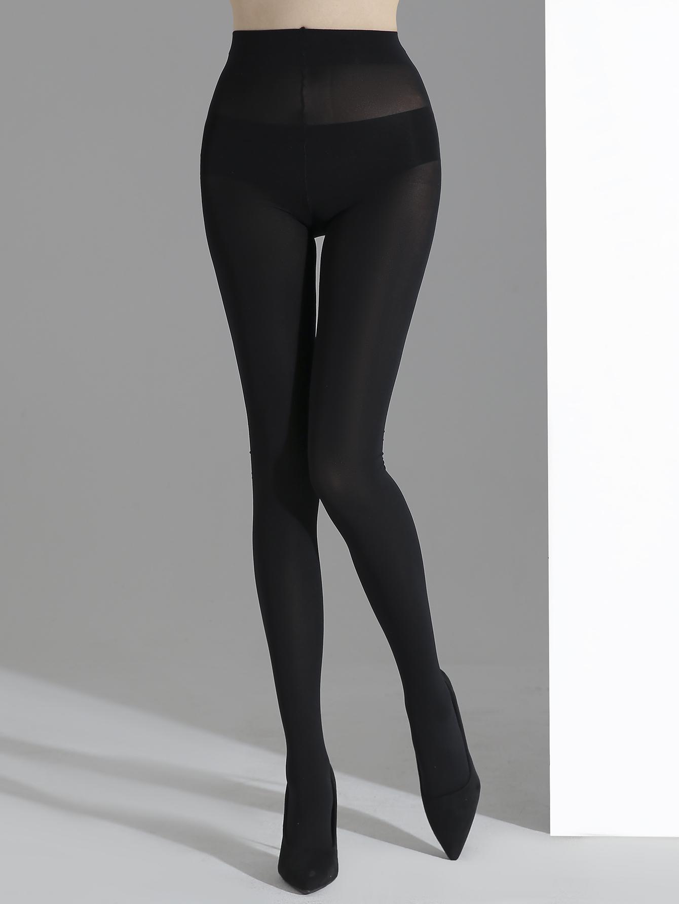 1 Paar Damen Olivgrün 80D Samt Hohe Elastizität Sexy Strumpfhose Strumpfhose Große Größe Frühling Sommer Herbst Täglich Partykleidung M-L