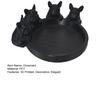 3D Printed Dog Figurine Cute Animal Statue Creative Art Ornament for Bookshelf Mantel Stylish Jewelry Organizer