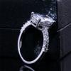 2026 Inlaid Oval Pigeon Egg Cube Zirconia Ring, Fashionable and Personalized Platinum  Engagement High-quality Jewelry