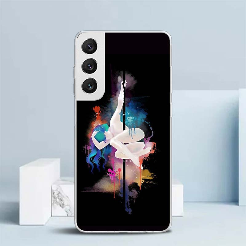 Pole Dancer Dancing Soft Cover for Samsung Galaxy S25 Edge S26 S24 S23 Ultra Phone Case S22 S21 Plus S20 FE Print Pattern Shell