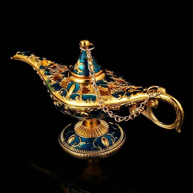 D2 European Russian Ornaments Wish Lamp Aladdin Light Decoration Vintage Home Decoration Tabletop Decoration Party Decor Crafts