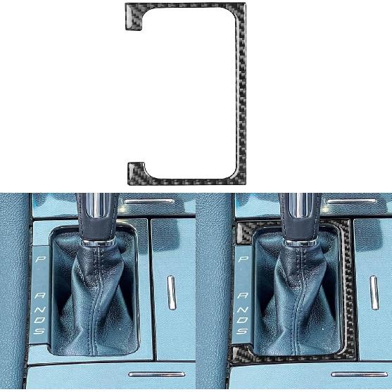 Real Carbon Fiber Compatible with Ford Taurus SEL/Limited/SE/SHO 2013-2019 2014 2015 2016 2017 2018 Accessories Car Door Lock Decoration Trim Cover