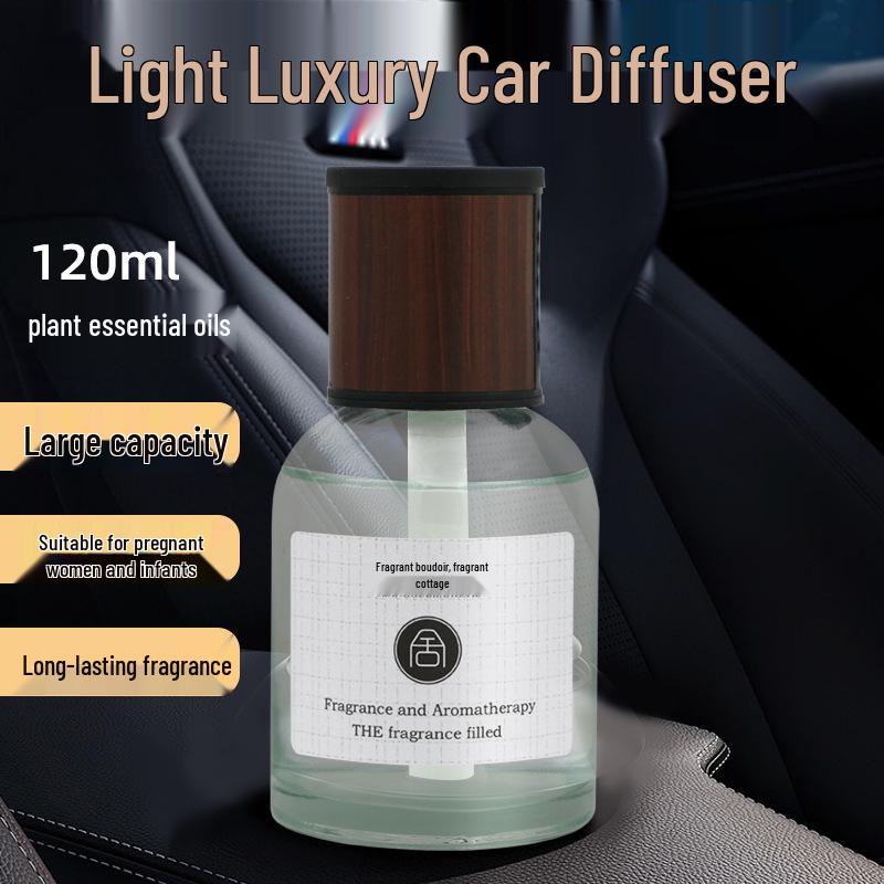 Luxury Car Aromatherapy Ornament: High-Capacity, Long-Lasting Scent for Interior Decoration and Odor Removal