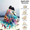 1pc Birds Flowers Butterflies and Feathers in a Fantasy Garden  Soft Warm Home Decorative Blankets for Couch Bed Sofa, Living Room, Travel, Camping