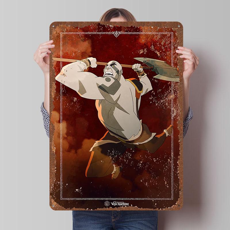 The Legend of Vox Machina Tinplate Posters Customizable Wall Art Retro Vintage Metal Tin Signs for Home and Decoration Gaming