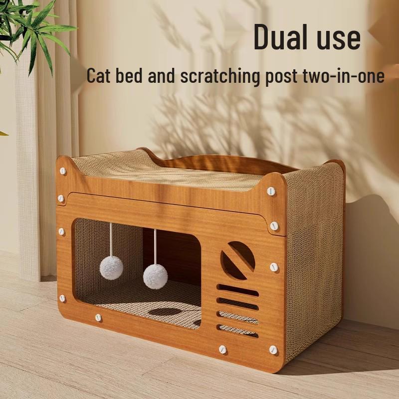 Durable Cat Scratching Board & Bed: All-Season, Anti-Scratch Sofa for Cats