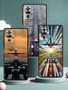 Travel-Nspired Airplane Route Phone Case Cover for Redmi 14C 10C Note 15 14 13 12 10 11 K40 Pro Plus Soft TPU Shockproof Fundas